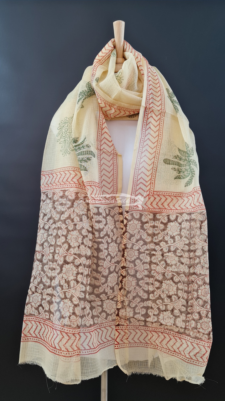 Kota Doria Cotton Dupatta - KotaDoriaSilk