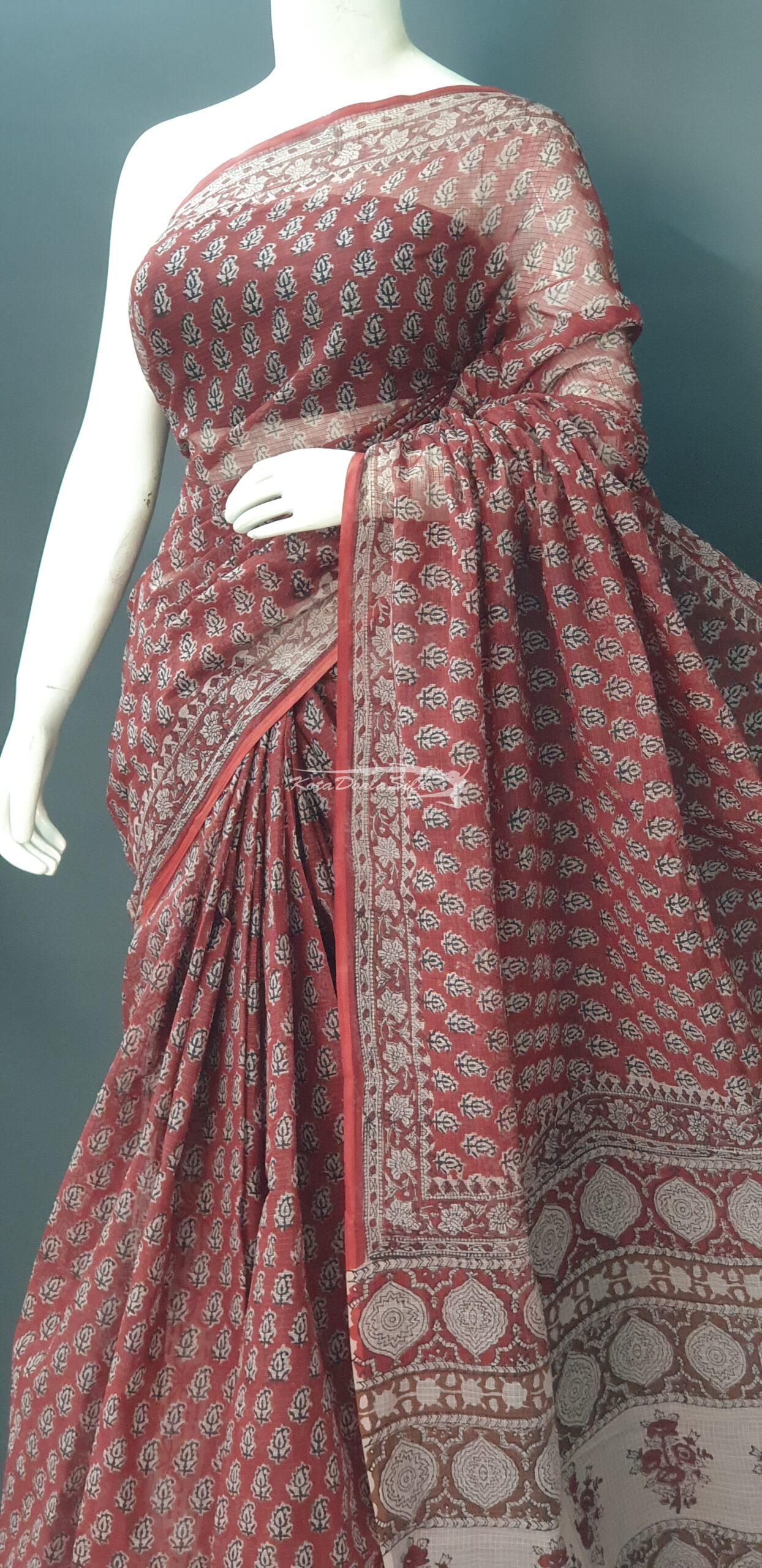 Long Gown | Narayanpet mercerised cotton | peacock shaded – Anicham Silks
